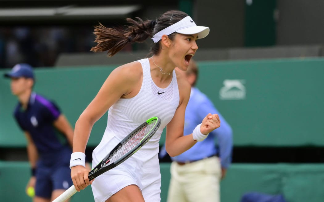 British tennis player Emma Raducanu.