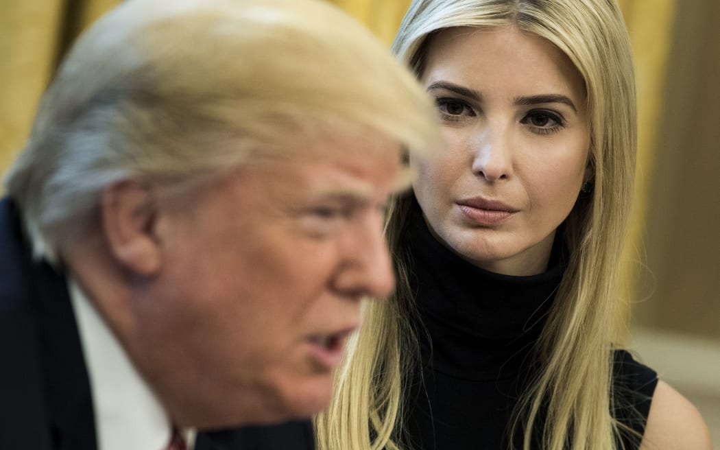 Ivanka Trump with her father, US President Donald Trump.