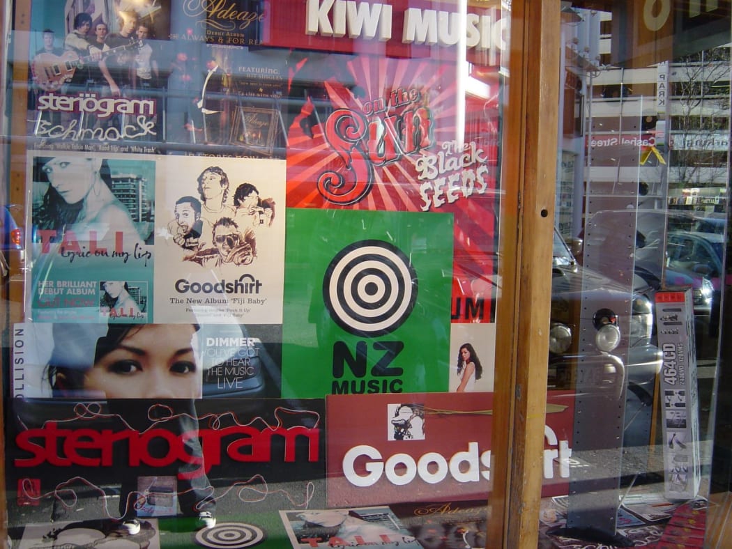 Echo Records Chch Window Display 2004