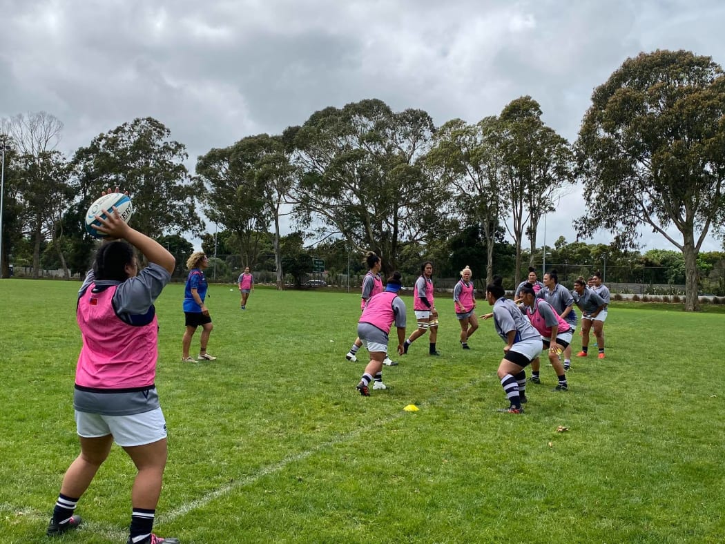 Manusina in camp ahead of their match agains Tonga this weekend.