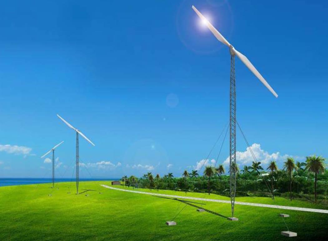 Image photo of wind-power generation.