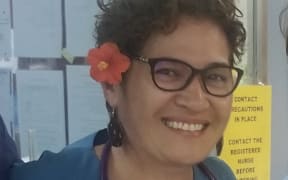 Dr Leinani Aiono-le Tagaloa, pictured last November during her time in Samoa, helping to fight the measles outbreak.