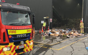 A fire at the Glenda Drive recycling centre in Queenstown is believed to have been sparked by a discarded battery.