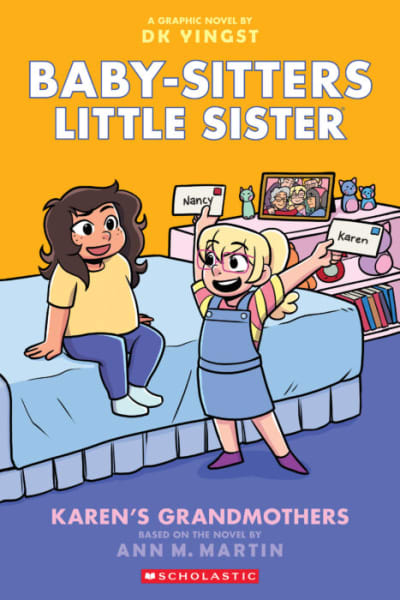 The book cover of Baby-Sitters Little Sister, Karen's Grandmothers - a graphic novel adaptation by DK Yingst.