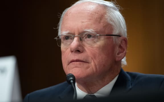 James Jeffrey, State Department special representative for Syria engagement  testifies about Turkey's actions in Syria during a Senate Foreign Relations Committee hearing in Washington, DC, October 22, 2019.