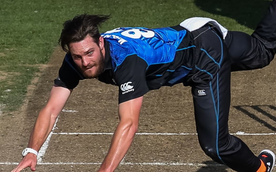 The New Zealand fast bowler Mitchell McClenaghan playing for the Black Caps.