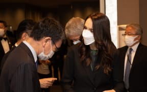 Prime Minister Jacinda Ardern at a Parliament Breakfast in Japan.