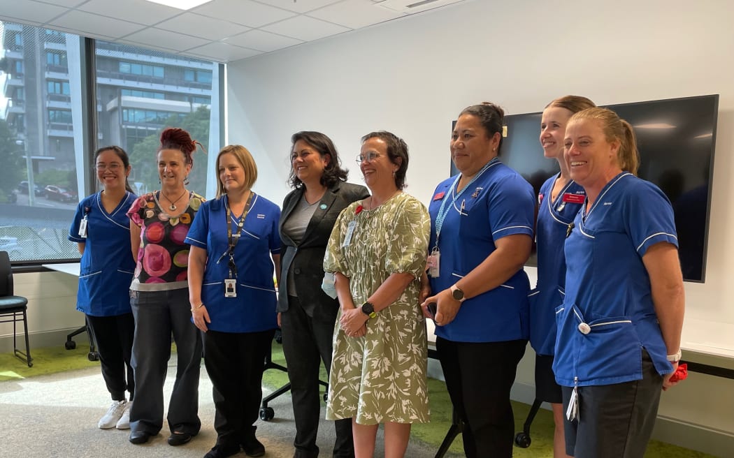 Health Minister Dr Ayesha Verrall visited Wellington Children's Hospital on Wednesday, 8 March.