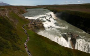 Gullfoss is one of Iceland's best-known waterfalls.