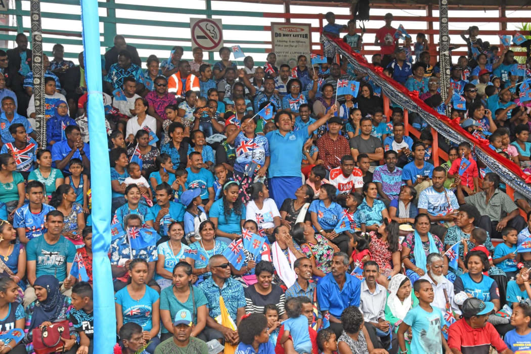 People at Fiji National Day celebrations Oct 2018