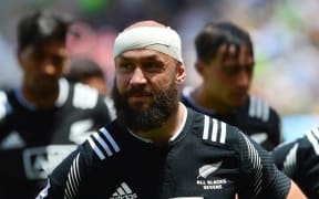 All Blacks Sevens stand-in skipper DJ Forbes walks off dejectedly after losing to Argentina during the 2015 Cape Town Sevens at Cape Town Stadium, South Africa on 13 December 2015 ©Gavin Barker/BackpagePix