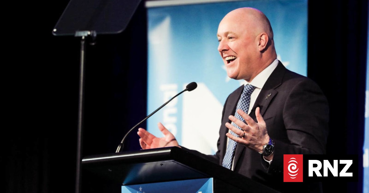 Watch: Christopher Luxon speaks at National Party conference | RNZ