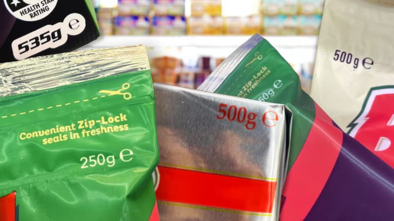 The Average Quantity System e-mark can be found on a variety of pre-packaged foods.
