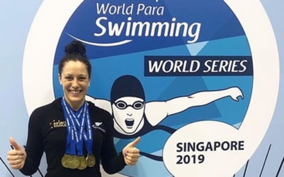 Sophie Pascoe won four of New Zealand's five gold medals in Singapore.