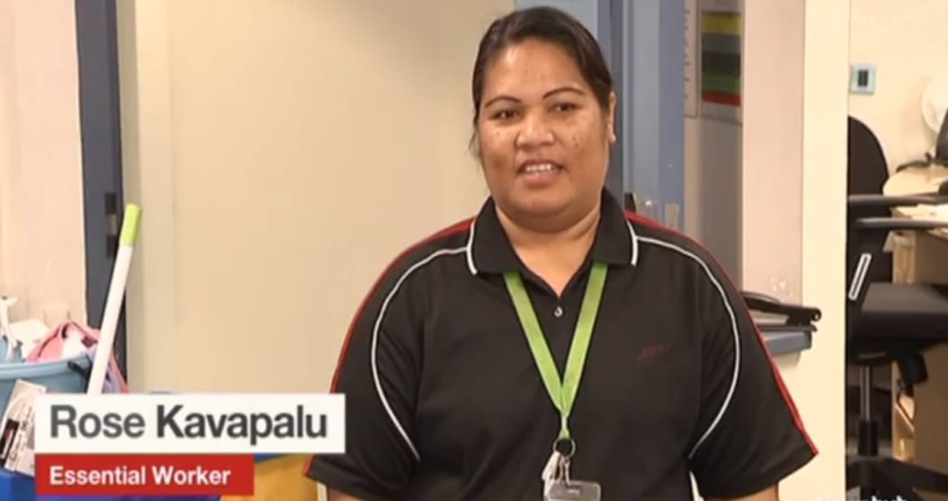Newshub interviews Rose Kavapalu at Ōtāhuhu police station