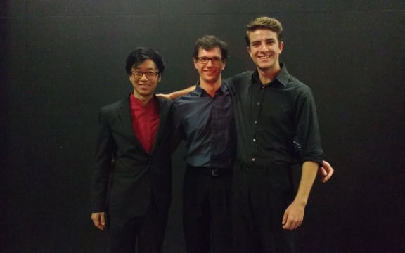 Gisborne International Music Competition 2017 finalists Hahnsol Kim, Alexander McFarlane & Oliver Shermacher
