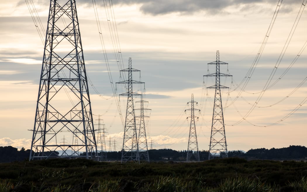 Power lines near Tiwai