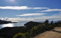 Looking down towards Anchorage in the Abel Tasman National Park