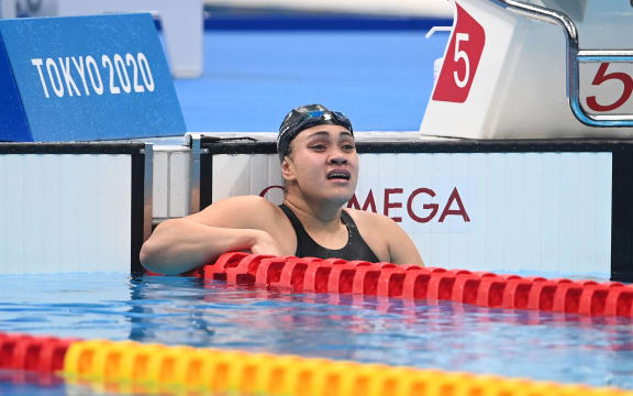 Tupou Neiufi wins gold in the women's 100m backstroke S8.
Tokyo Paralympics 2021.
