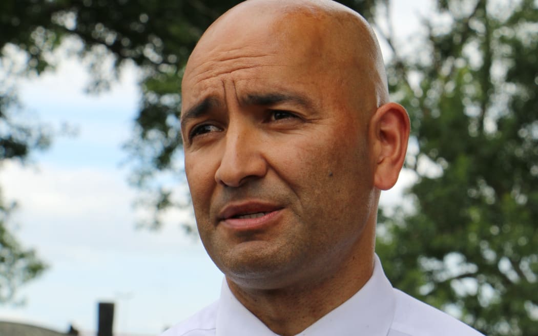 The Minister for Māori Development Tama Potaka at the Hui-ā-Motu at Tūrangawaewae Marae.