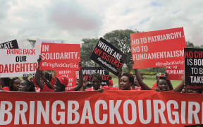 Campaigners pushing for the release of the schoolgirls mark the six-month anniversary of their abduction, on 14 October.