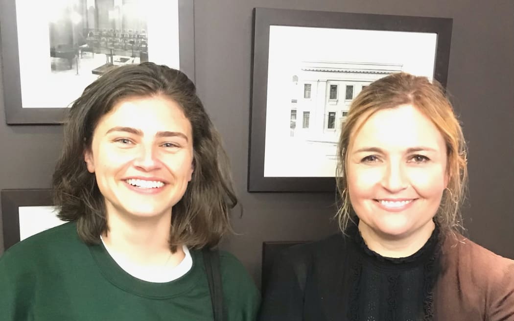 Green MP Chlöe Swarbrick with Music 101 host Charlotte Ryan