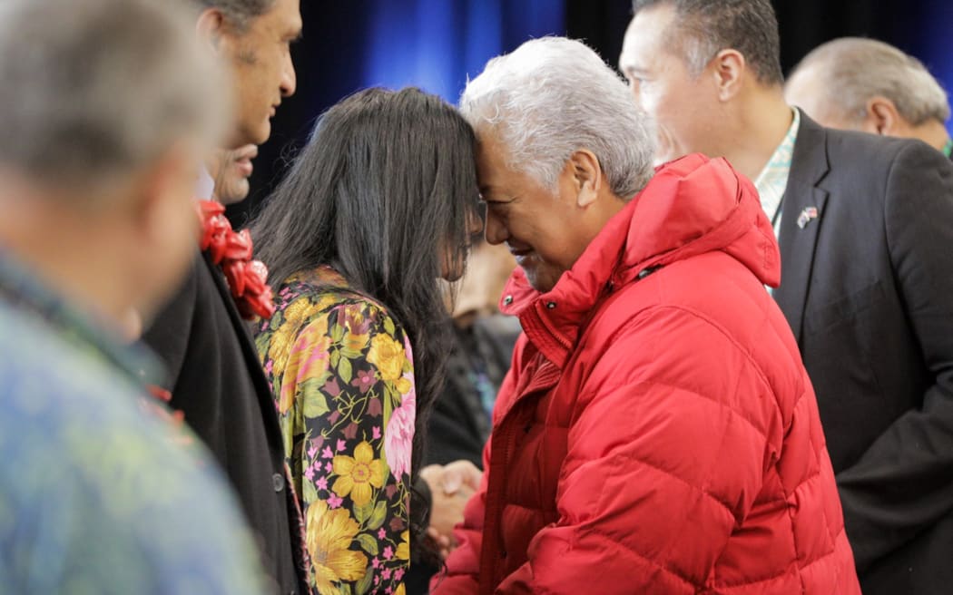 Samoa's Prime Minister Fiame Naomi Mata'afa at an address to horticulture industry leaders in Hawke's Bay on 16 June 2022.