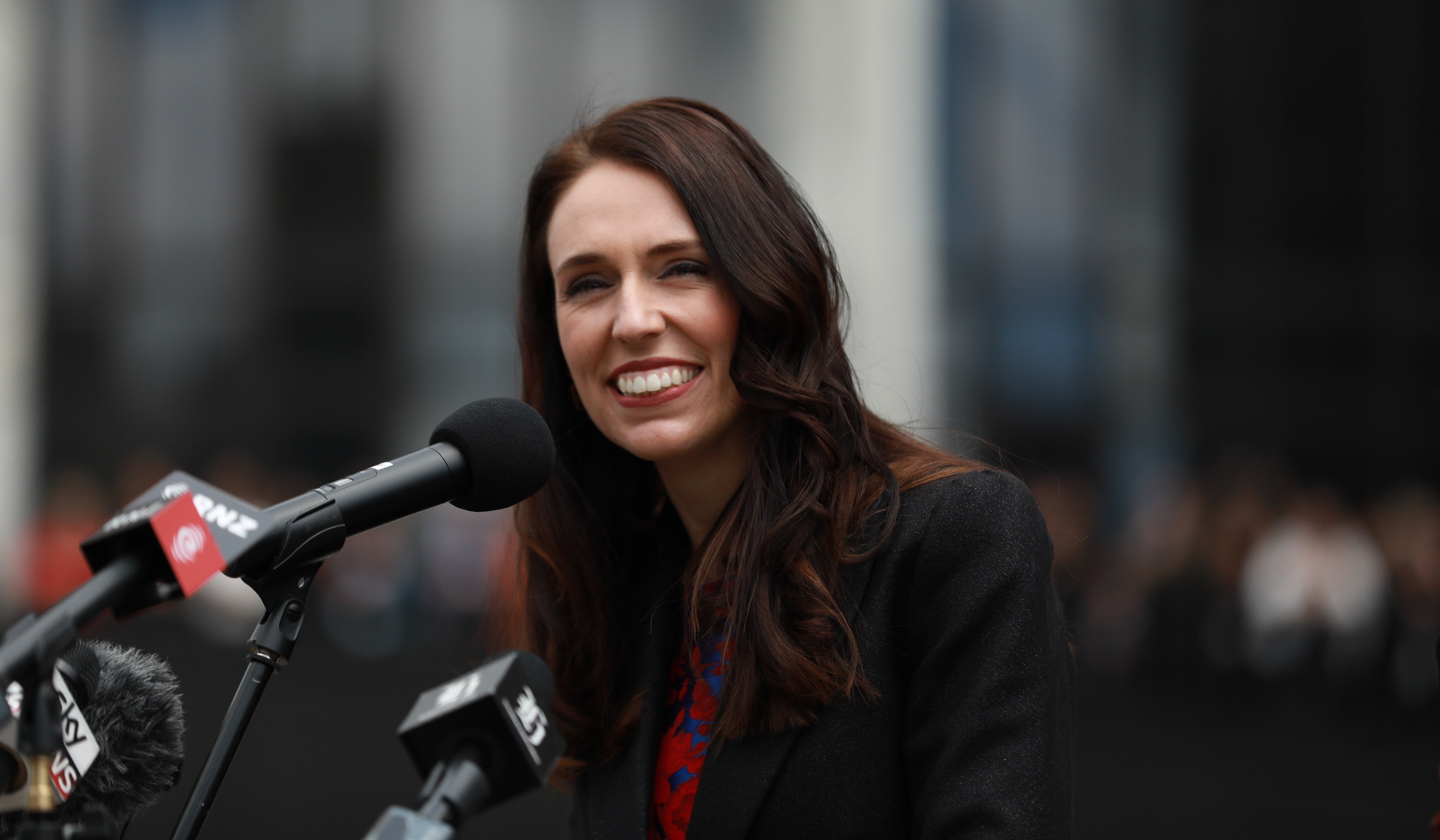 Jacinda Ardern breaks with tradition and addresses the public in her first move as Prime Minister.