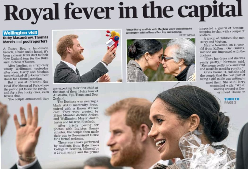 The Dominion Post captures to mood last Monday.