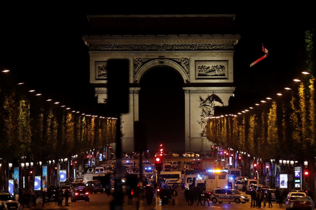 Emergency services on Paris' Champs-Elysees