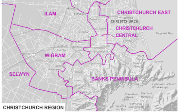 Christchurch boundaries.