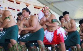 Dilworth School on the Samoan stage at Auckland's Polyfest 2021