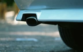 Car and exhaust