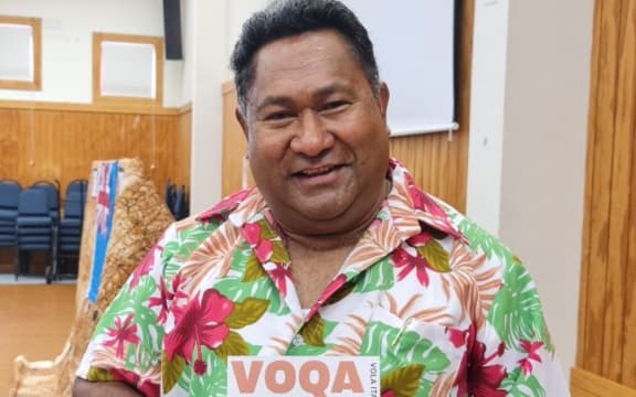 The chair of the Wellington Fijian language committee, and one of the co-editors Sai Lealea,
