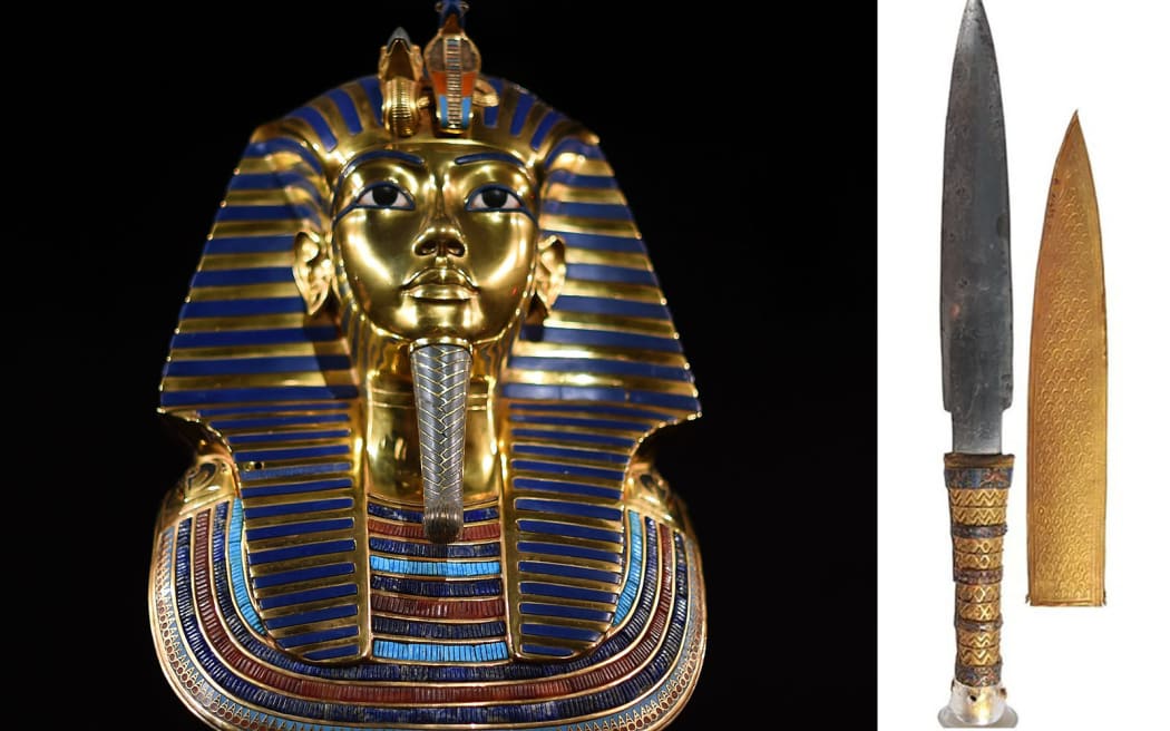 Tutankhamun and the knife that was buried with him.