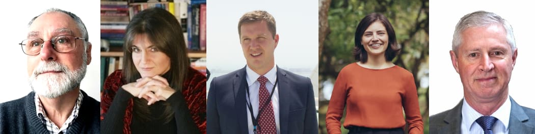 Dr Gavin Ellis, Dr Maria Armoudian, Corin Dann, Chloe Swarbrick, and Mark Jennings.