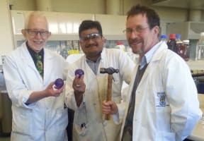 A photo of Lyall Hanton, Shailesh Goswami and John McAdam