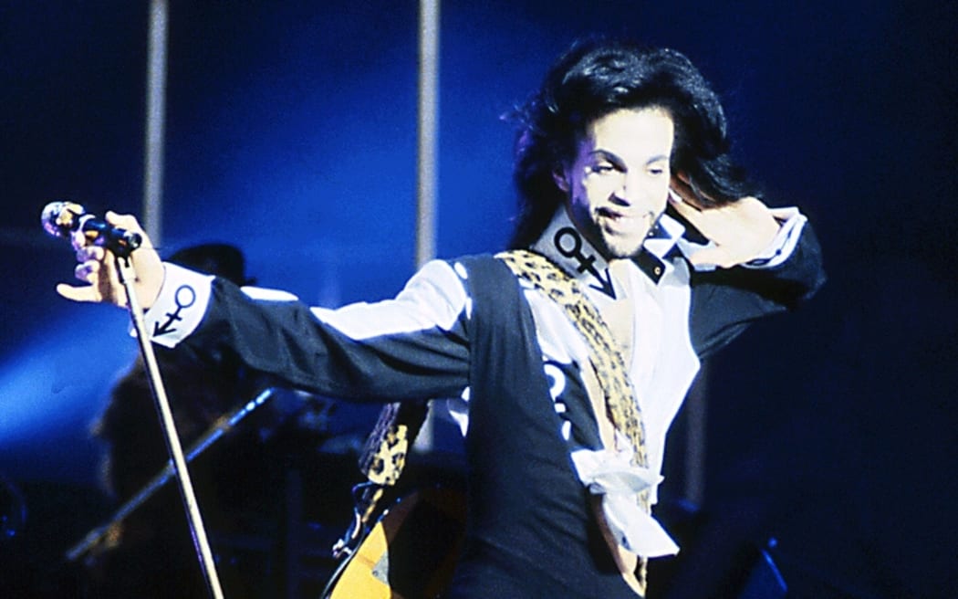 Prince during the Nude tour, 1990.