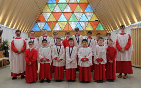 The boys of the Christchurch Cathedral Choir