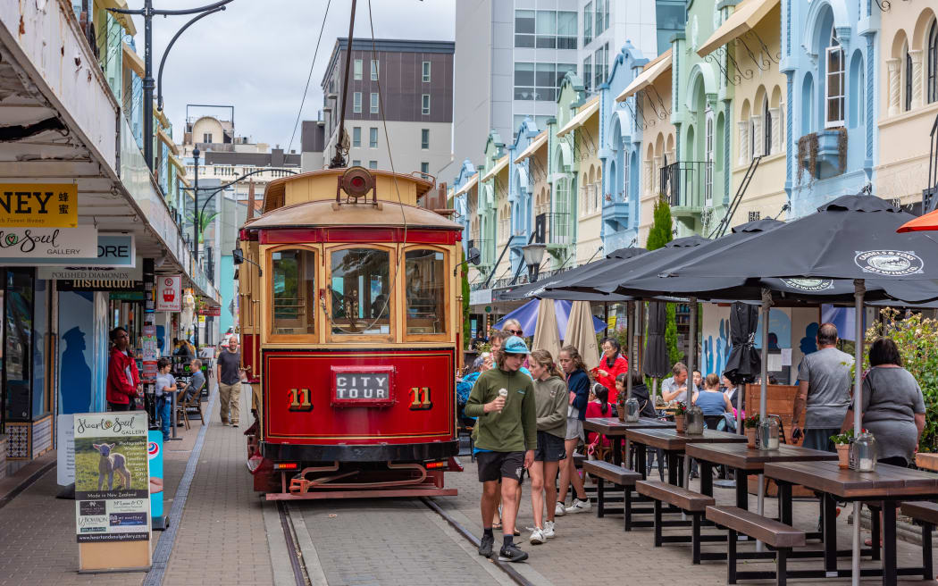 Regent Street, Christchurch, mid-summer, 2020.