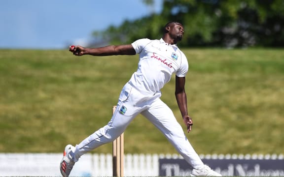 West Indies bowler Jayden Seales.