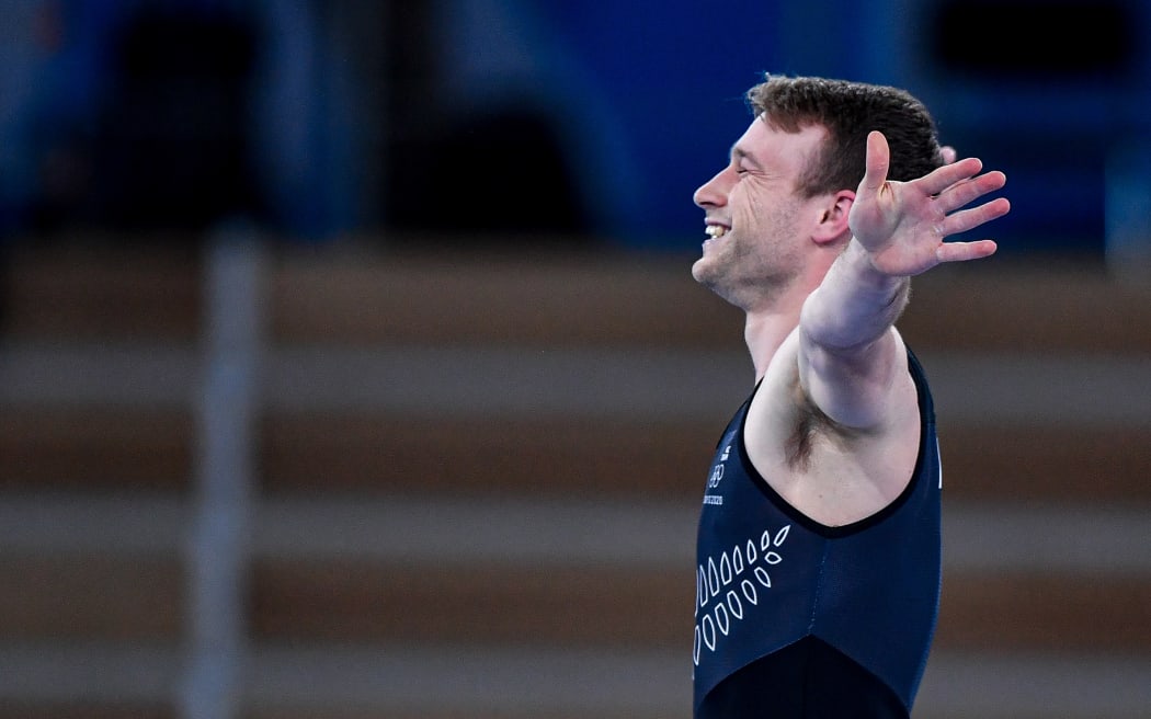 Dylan Schmidt competing at the Tokyo 2020 Olympic Games.