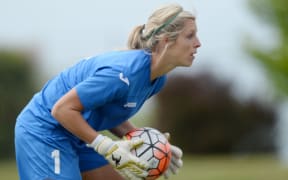 Football ferns keeper Erin Nayler.