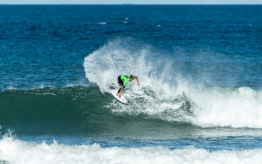 Tao Mouldey at the National Surfing Championships.