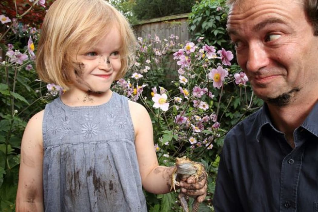 David Bond and his daughter