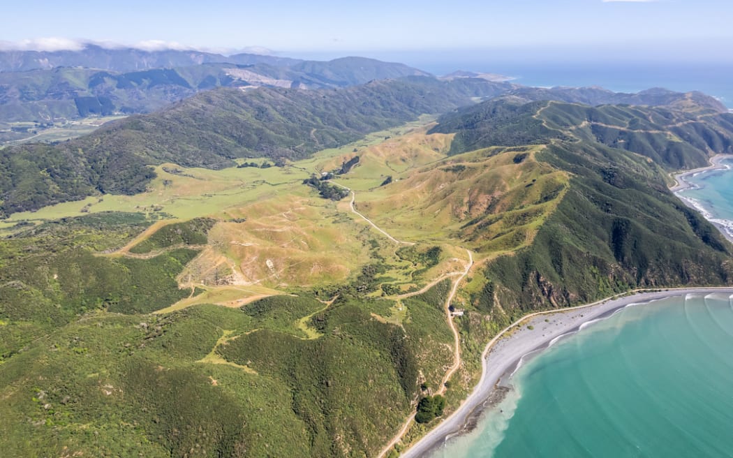 An aerial view of Gollan's Valley Station.