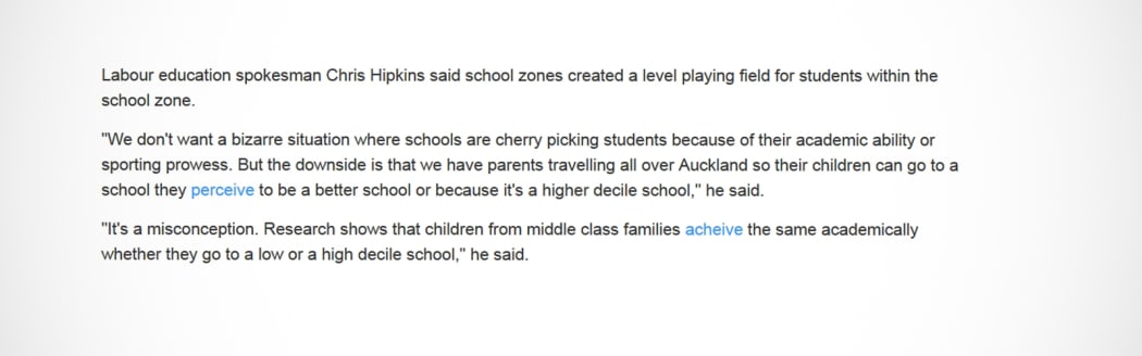 Sunday Star-Times spelling error