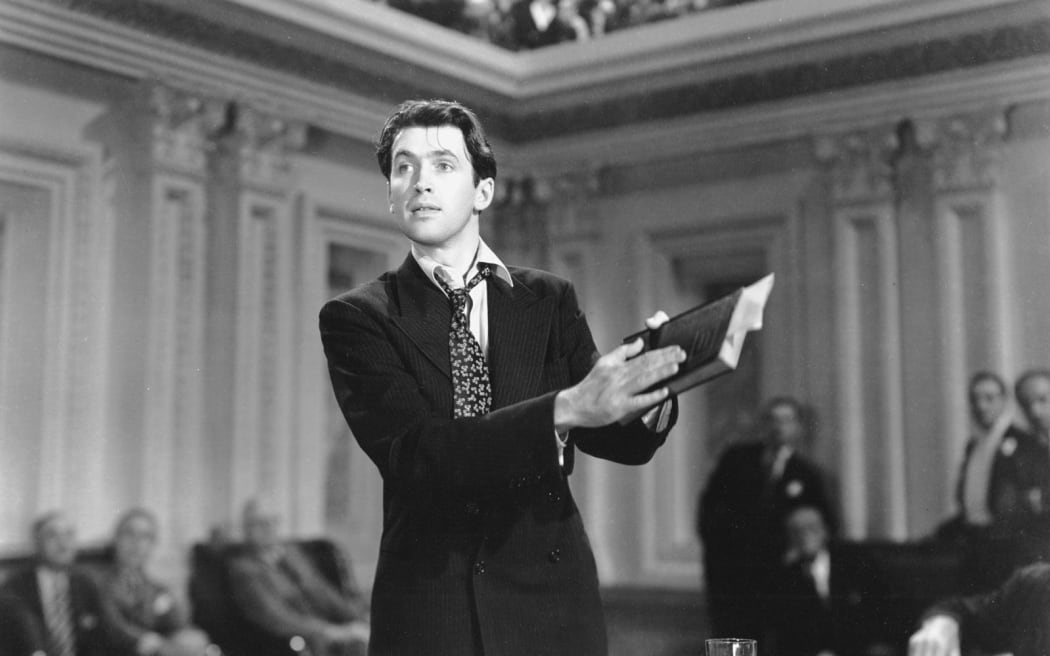 Jimmy Stewart in Mr. Smith Goes To Washington.