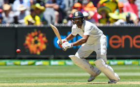 Mayank Agarwal of India at the MCG