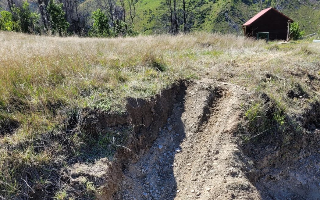An example of damage near Skippers township from off-road vehicles.